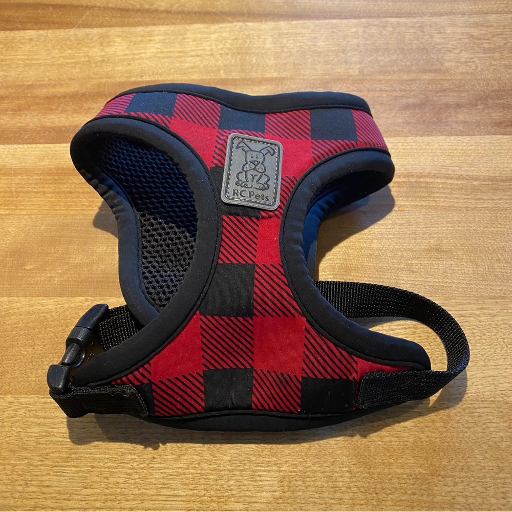 🇨🇦 RC PETS - Red and Black Buffalo Plaid X-Small Pet Harness